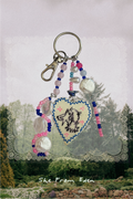 Dog Clay Charm Keychain