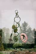 Circus Girl Clay Charm Keychain Handmade